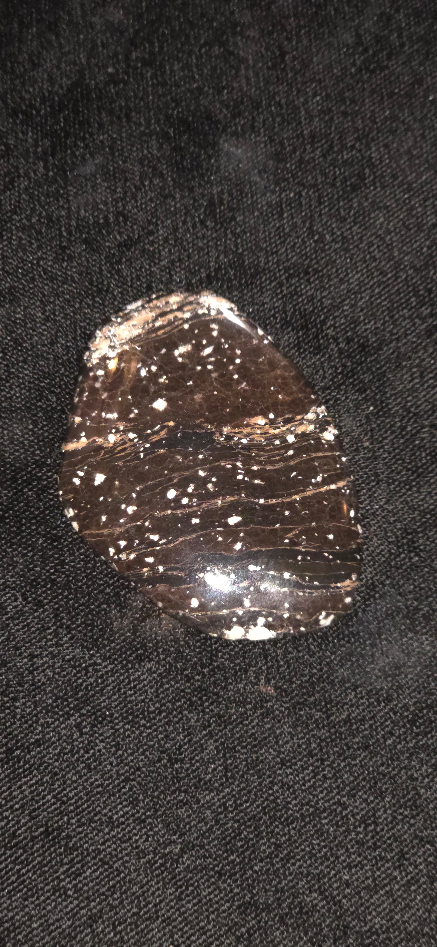 Large nebular obsidian freeform cab #18