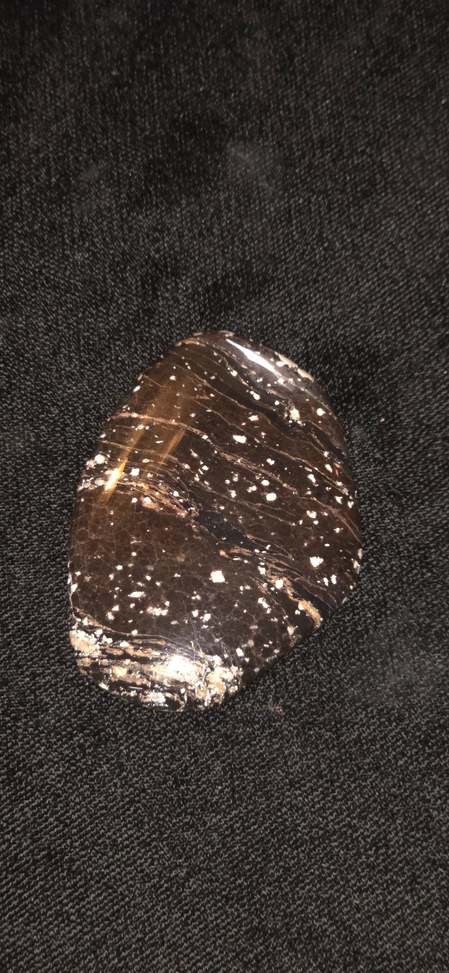 Large nebular obsidian freeform cab #18