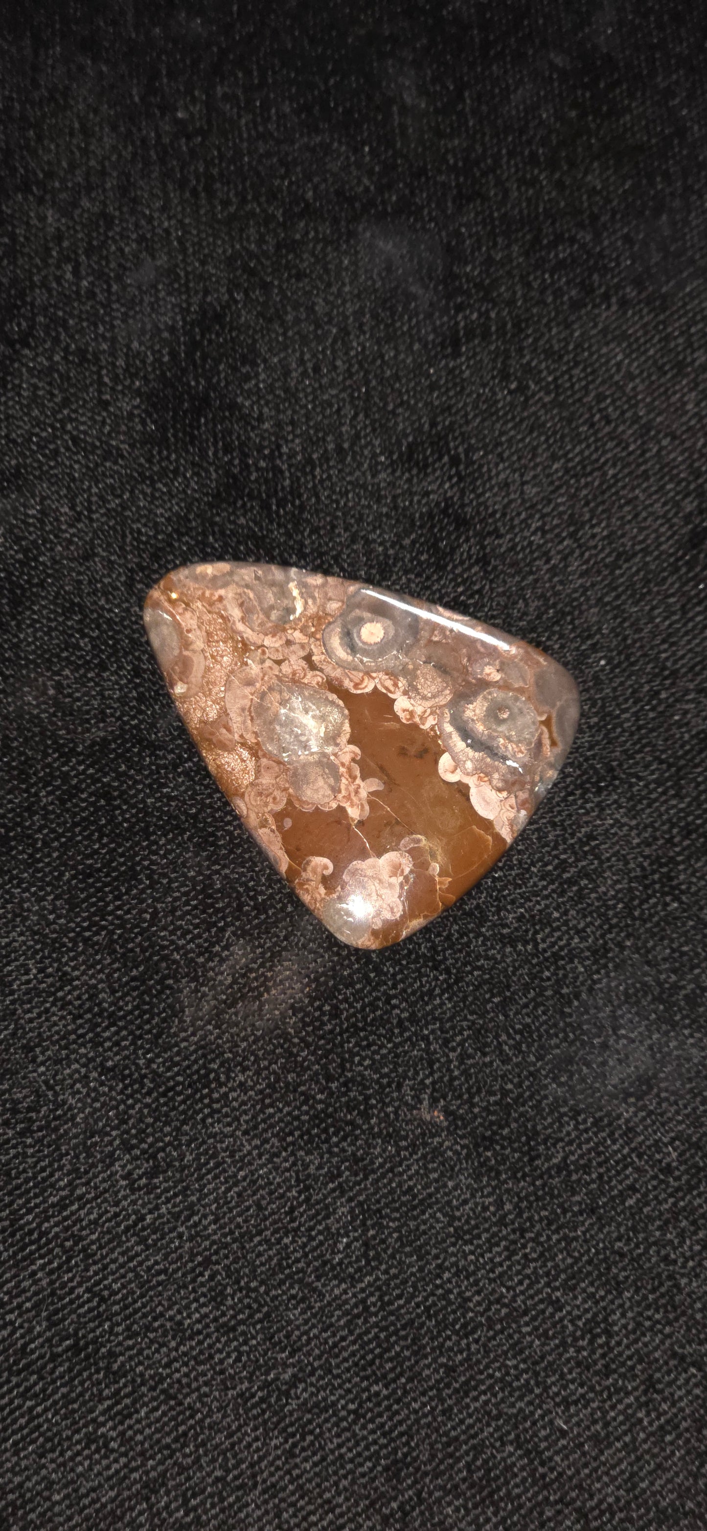 Large birds eye rhiolite free form cab #17
